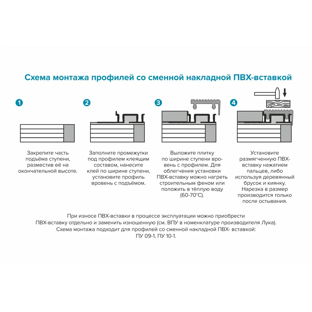 Профиль для ступеней ALPROFI 250 см - элегантное обрамление лестницы 18186510 STLM-0009910 - Вид №3