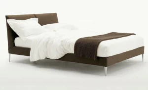 Maxalto Двуспальная кровать с обивкой и съемным чехлом из ткани Selene