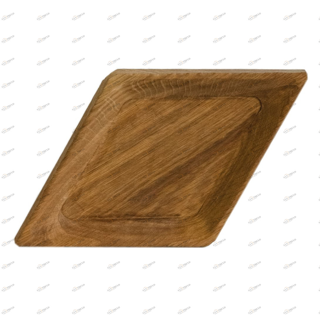 Тарелка "Ромб" Коричневый FUGA ECO WOOD 123543 Коричневый 