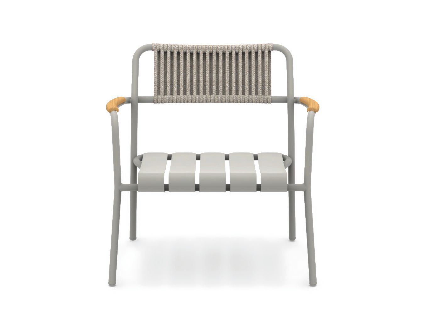 Алюминиевый и веревочный садовый стул с подлокотниками Vermobil Verdea Rope ARCH-00051464