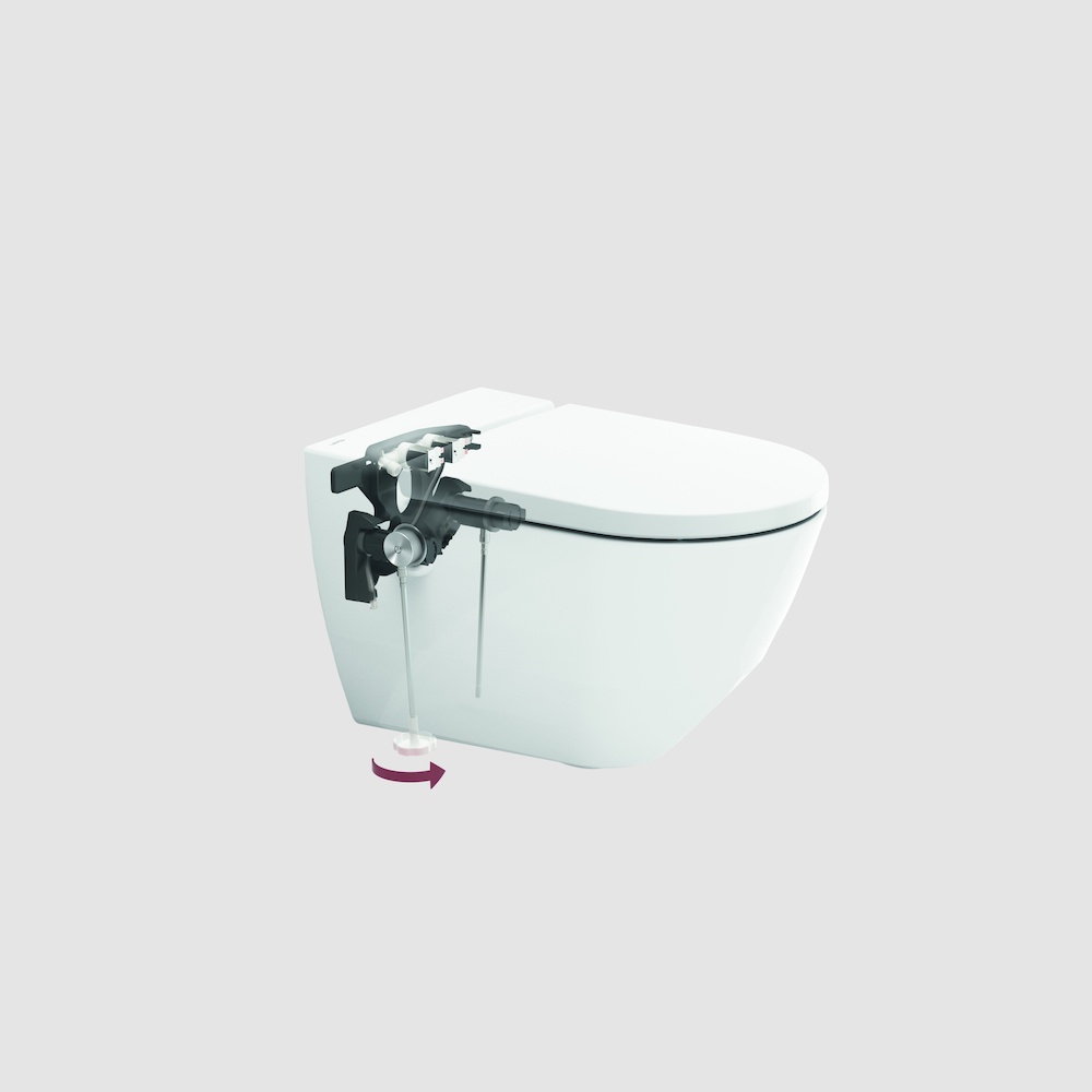 H8206017570001 Подвесной унитаз-биде, безободковый rimless, включает в комплект съемное сиденье с крышкой с механизмом "мягкое закрывание" LAUFEN PRO - Вид №28