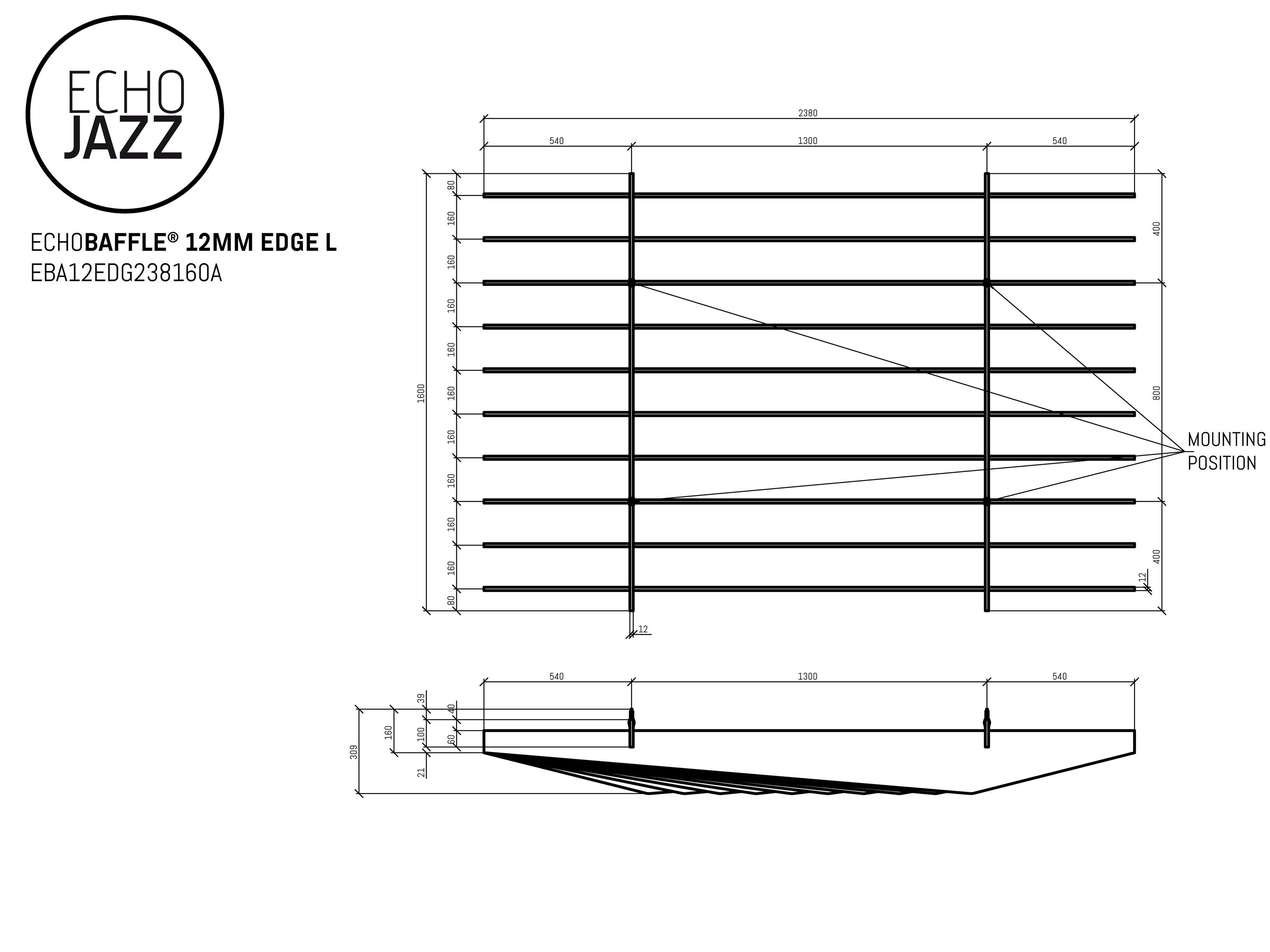 Акустическая подвесная панель из ПЭТ ECHOJAZZ ECHOBAFFLE® ARCH-00122533 - Вид №15