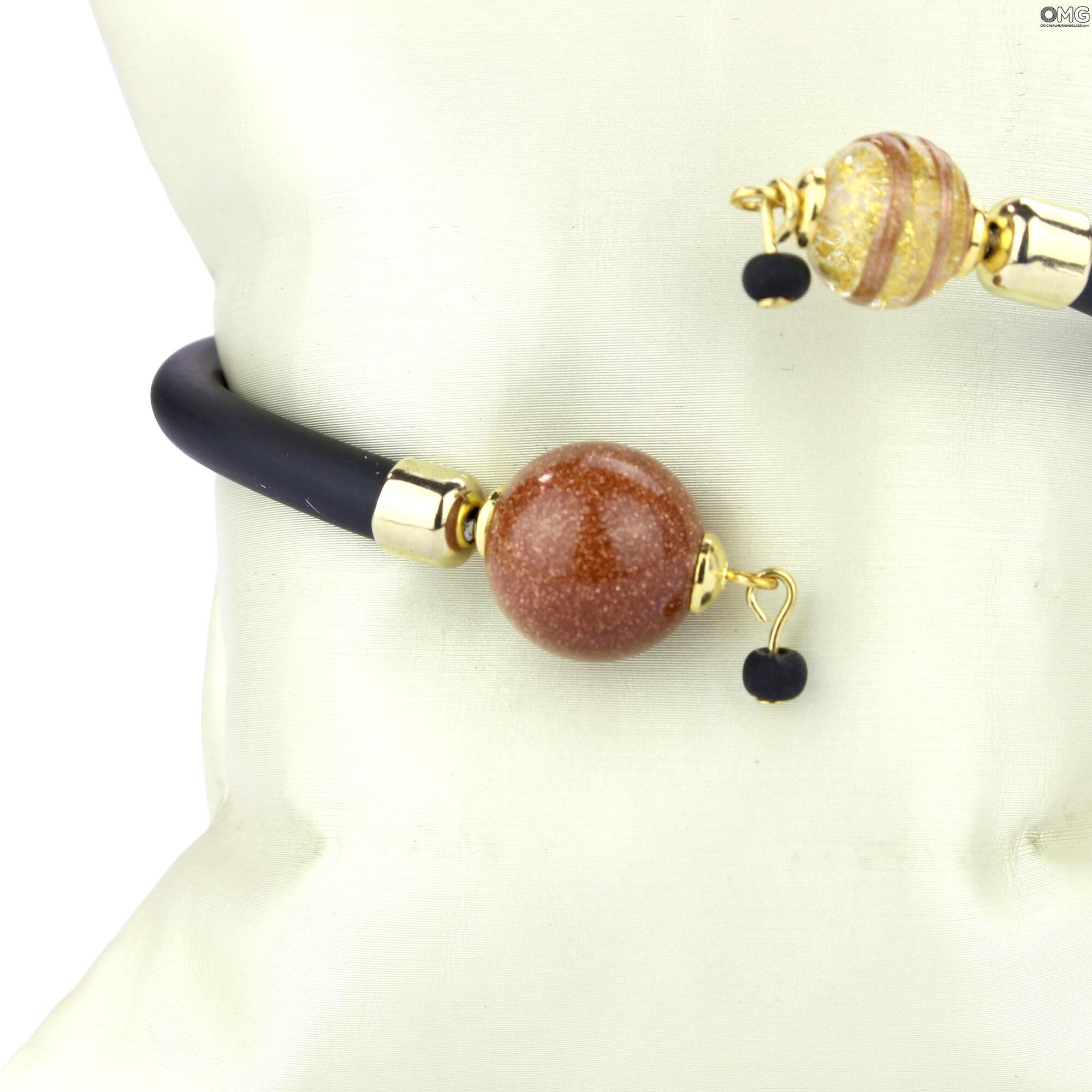 4766 ORIGINALMURANOGLASS Браслет Беззаботность - Коллекция Antica Murrina - муранское стекло Original Murano Glass OMG 8 см  - Вид №1