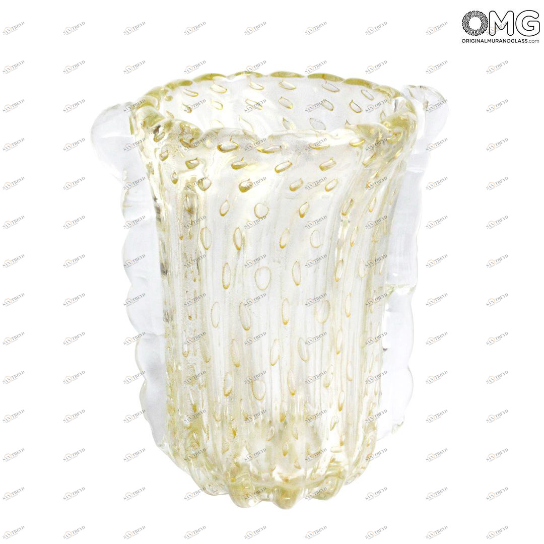 1728 ORIGINALMURANOGLASS Дутая ваза Флейта - Morasso - Муранское стекло 22 см 