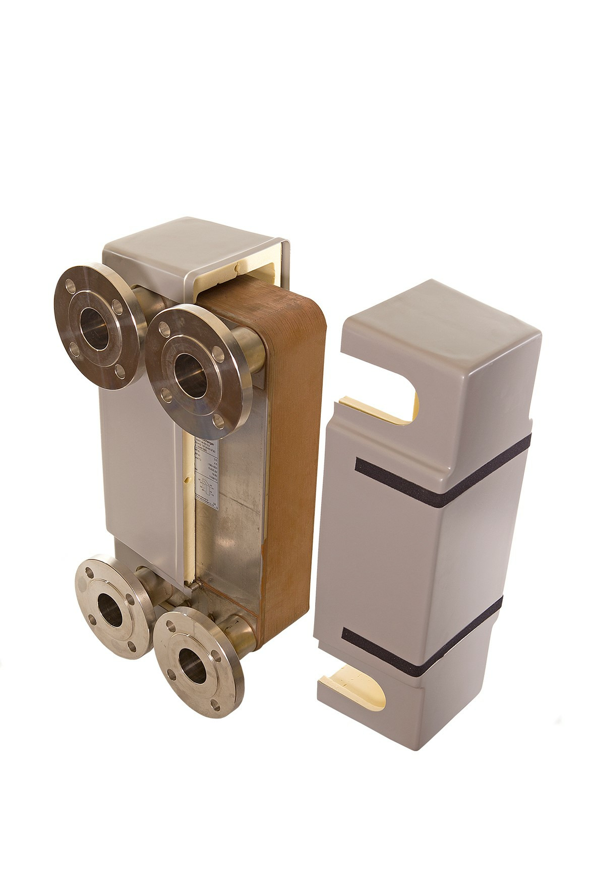Danfoss Паяный пластинчатый теплообменник серии XB66 XB 66H-1-110 PN25 DN65 паяный ТО 004B1994  - Вид №25