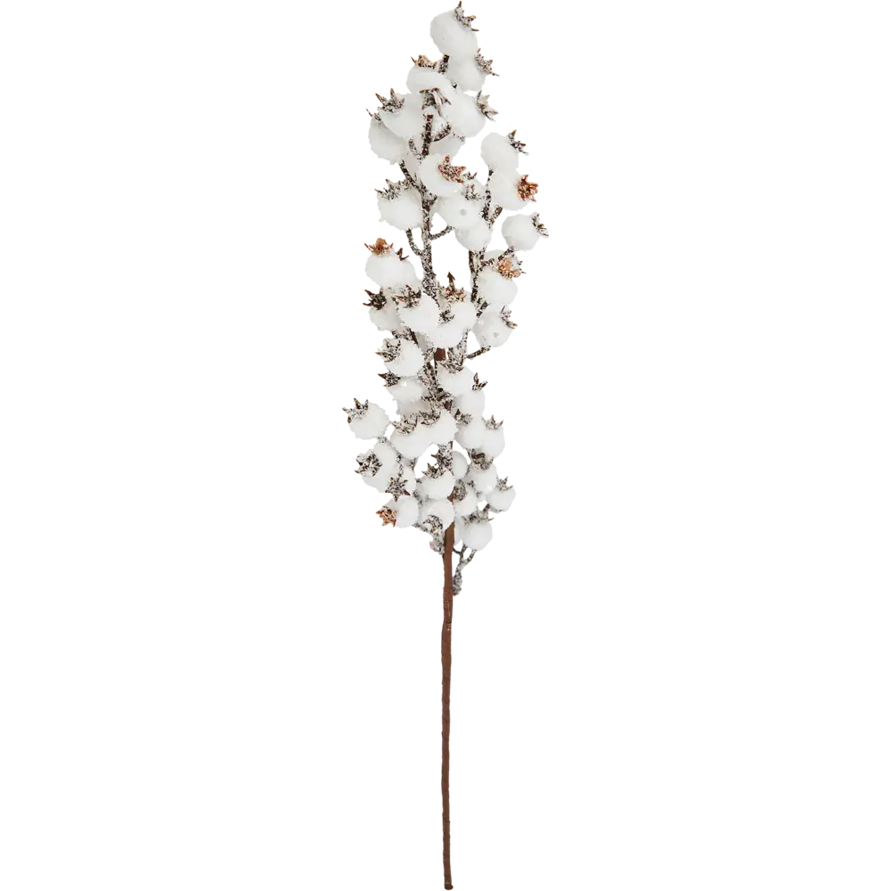 Ветка декоративная Зимние ягоды пластик белая 15x58 см Santreyd STLM-2146221 - Вид №1