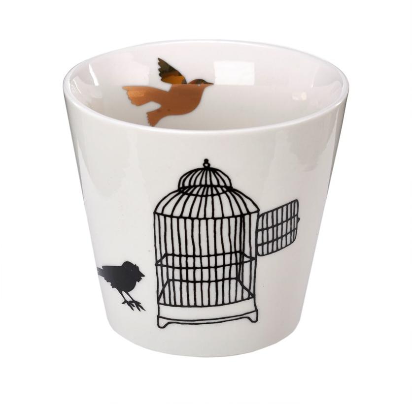 Pols Potten Кружка фарфоровая Freedom birds 230-400-175  - Вид №1