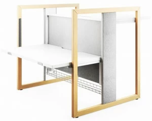 Mikomax Smart Office Регулируемое по высоте рабочее место со звукопоглощающими перегородками Stand up