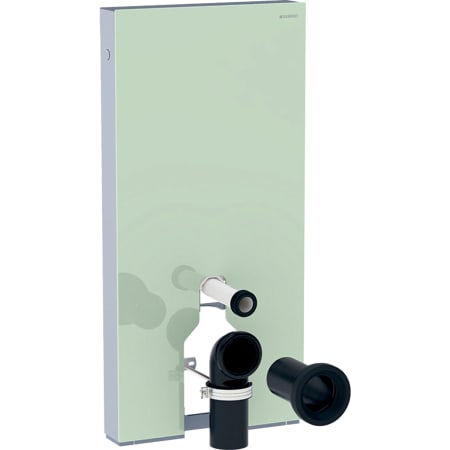 131.001.SJ.5 Сантехнический модуль Geberit Monolith для напольного унитаза, 101 см, передняя обшивка из стекла Geberit  - Вид №7