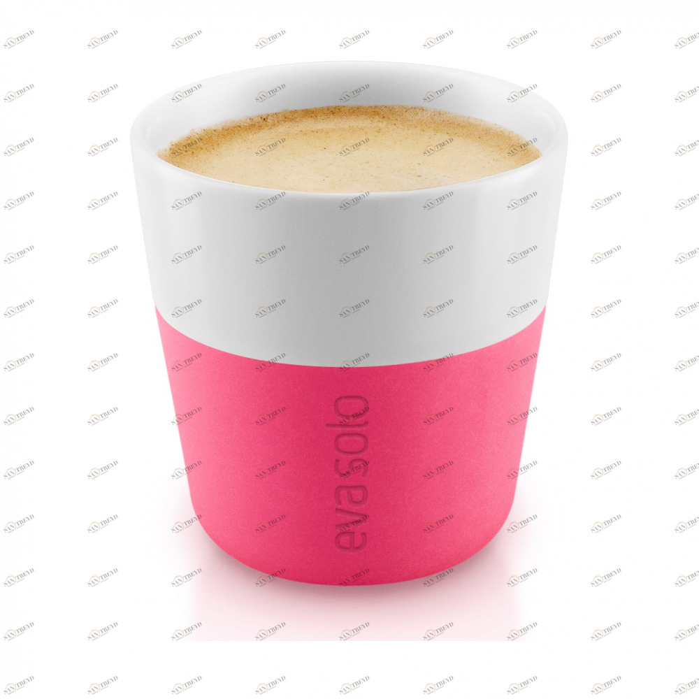 EVA SOLO 501073 Чашки для эспрессо, 80 мл, 2 шт, розовые Фарфор, силикон 