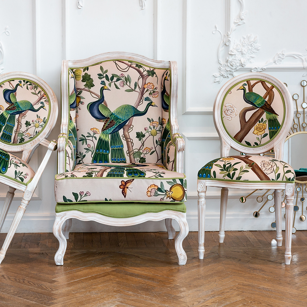 21060742 Стул «Индокитайский зелёный павлин» (версия 2) Object Desire  - Вид №5