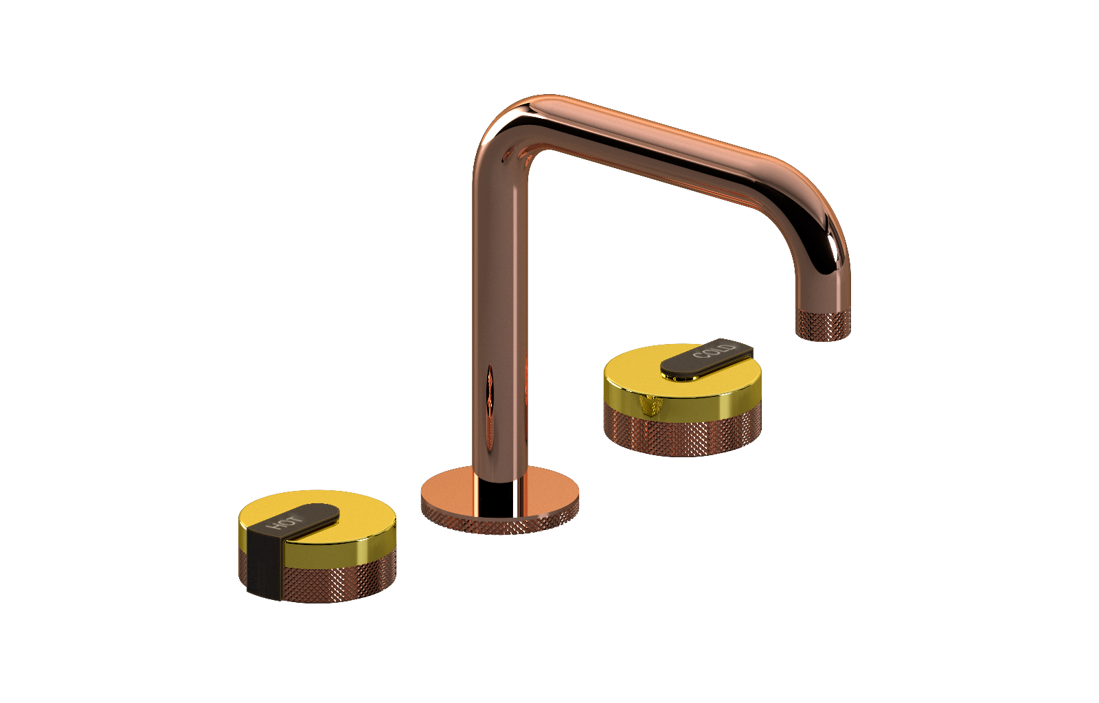 E-11511-R1PB-L1OB-RG Смеситель для умывальника на 3 отвертия GRAFF MOD+