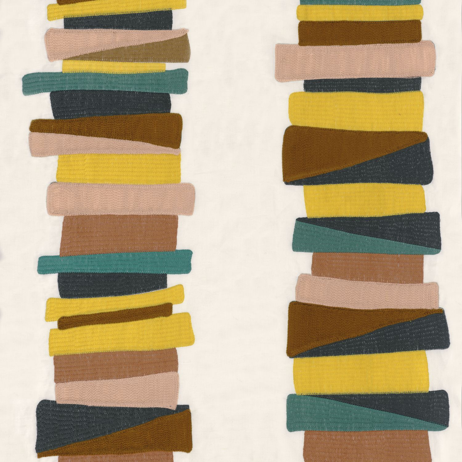 Многоцветная вышитая ткань Casamance Valvidia ARCH-00095962 - Вид №2