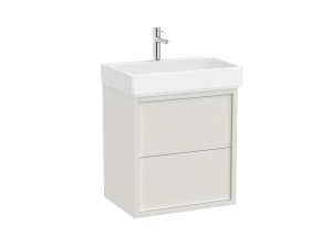 Деревянный подвесной умывальник с ящиками