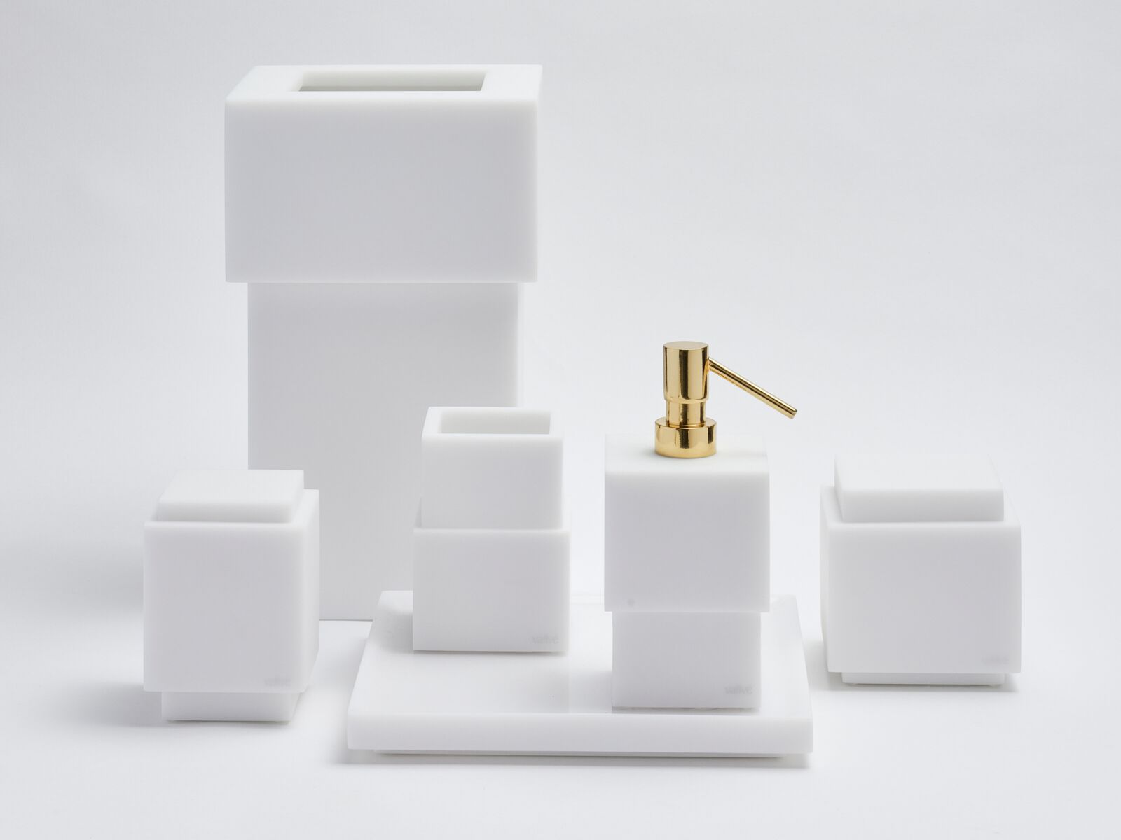 Держатель для хлопковых палочек из смолы с крышкой Vallvé METRO ARCH-00091522 - Вид №3