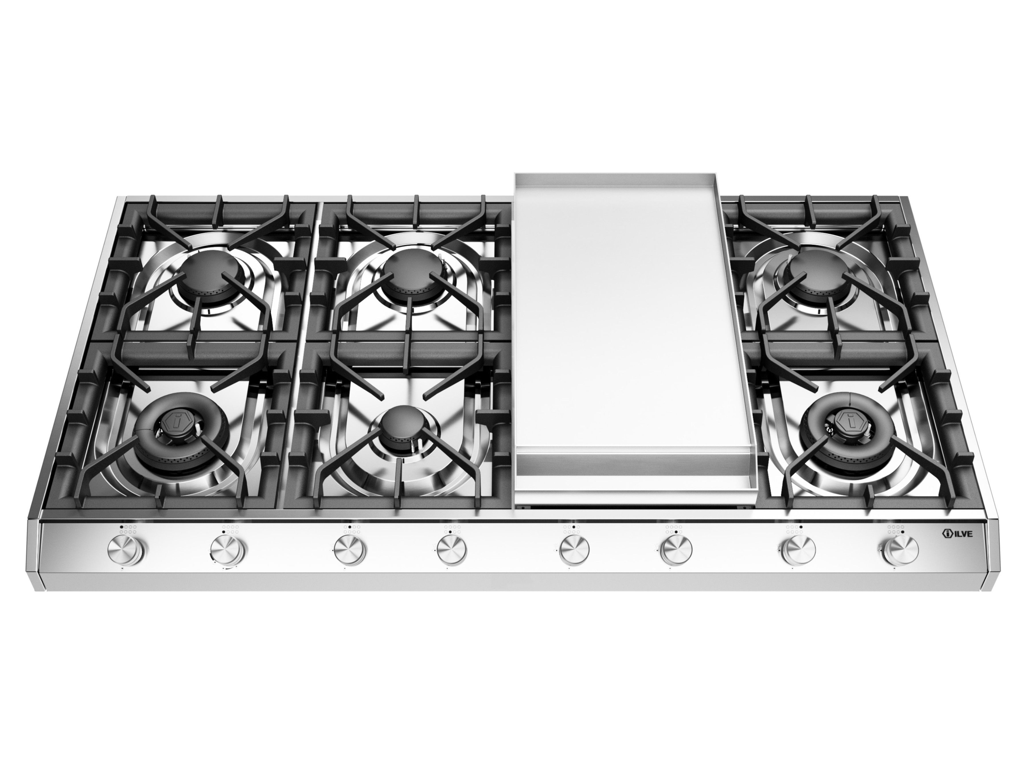 Газовая плита из нержавеющей стали Ilve Professional Plus ARCH-00144496 - Вид №1