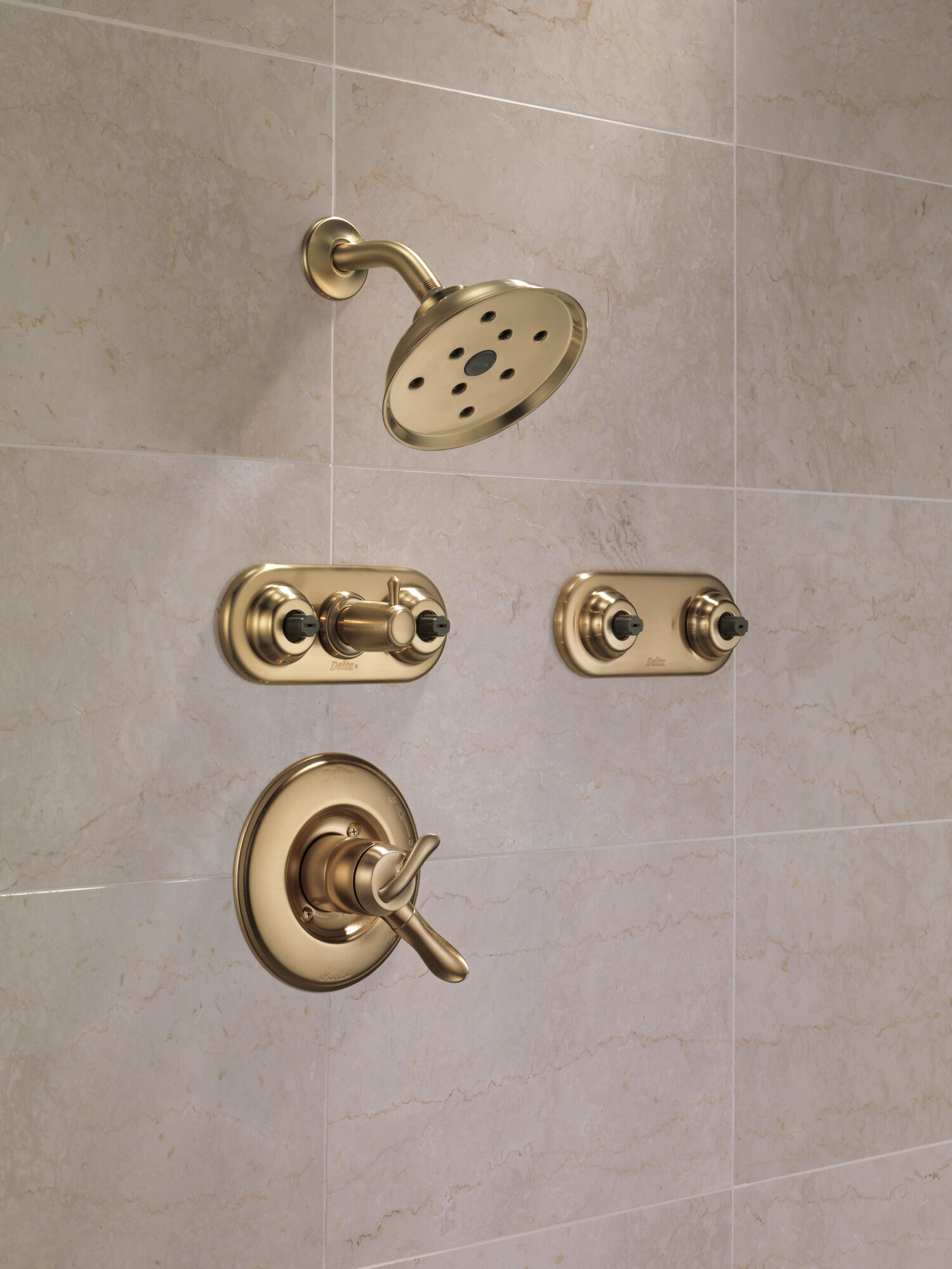 T17294-CZ Накладка для душа Monitor® 17 серии H2Okinetic® Delta Faucet Linden Шампанское бронза  - Вид №1
