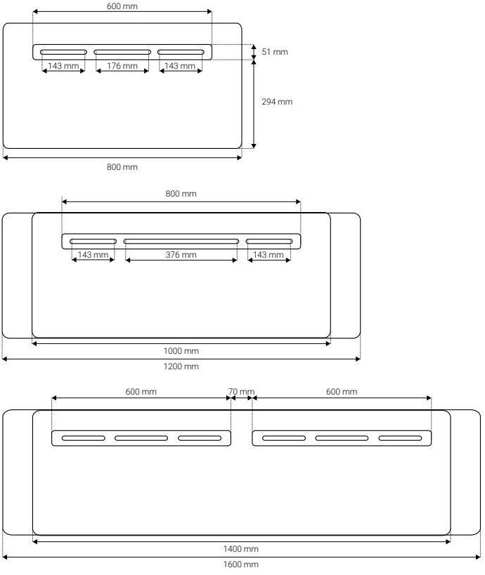 Manade Перегородка мобильного стола Madison sun-id-1496781 - Вид №3