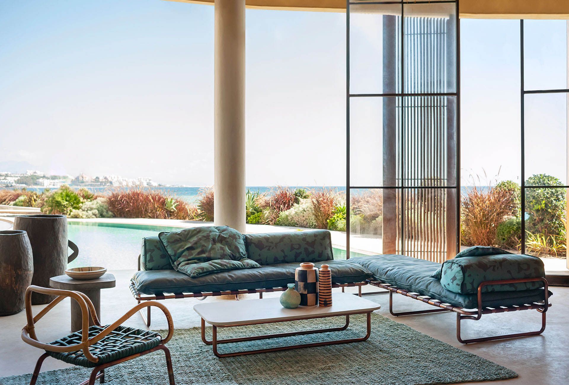 Напольный ковер из полиэтилена ручной работы Baxter KODARI ARCH-00031844 - Вид №2