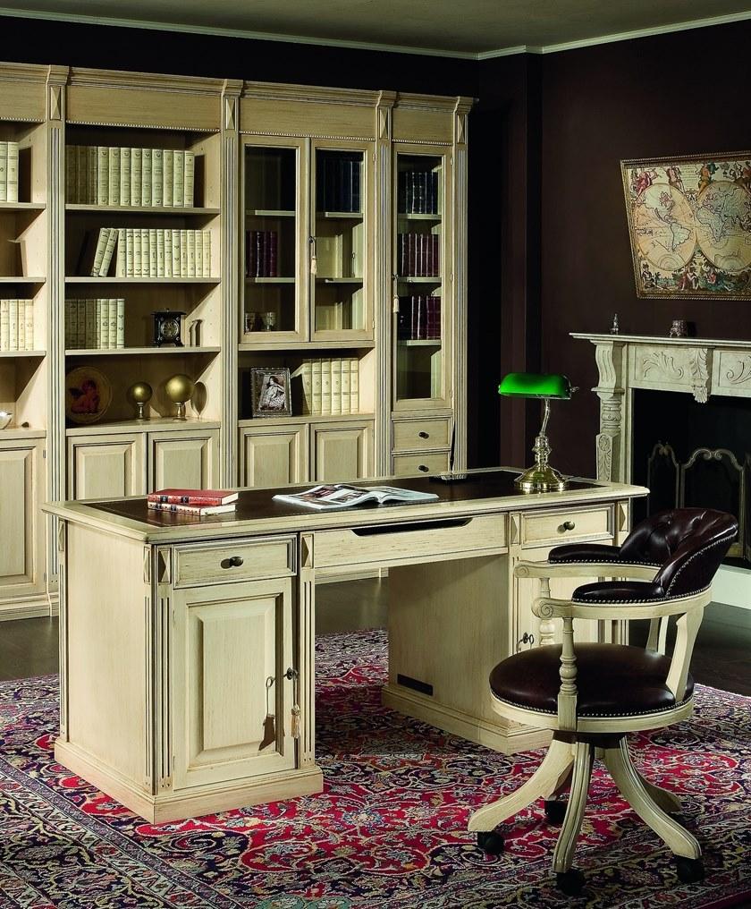 SCAPPINI & C Вращающееся кресло из дерева и кожи с 5-спицевыми колесами 35th anniversary Se 0153/p - Вид №1