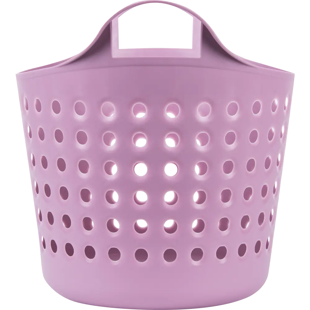 Корзина для хранения Soft 27.4x29.5x32.7 см 10 л пластик без крышки цвет сиреневый BEROSSI STLM-2176917 - Вид №3