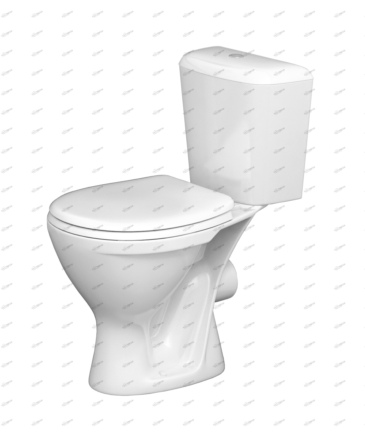 1.P215.5.S00.00B.F Компакт унитаз с бачком Белый SANTERI  Россия 