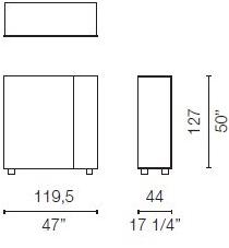 Cappellini Буфет лакированный с распашными дверцами El paso Ep_1o  - Вид №7