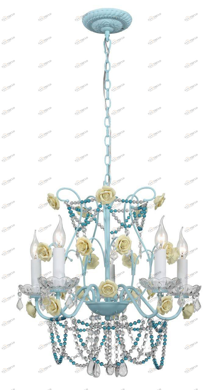 Люстра дизайнерская Forgot голубая SL697.703.05 ST LUCE ДИЗАЙНЕРСКИЕ, ЦВЕТНЫЕ СВЕЧИ 057987 Голубой 