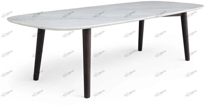 Poliform Прямоугольный мраморный стол Mad sun-id-1345720