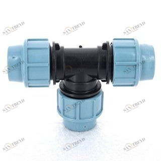 Тройник 20 обжим для труб ПНД UNIDELTA 1005020000