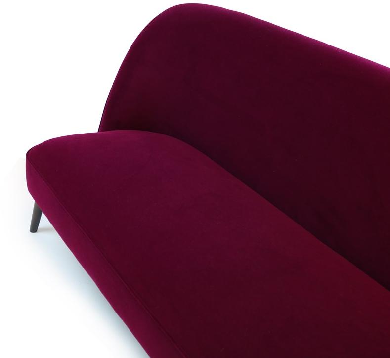 HMD INTERIORS 2-х местный бархатный диван Pudim sun-id-1468162 - Вид №1