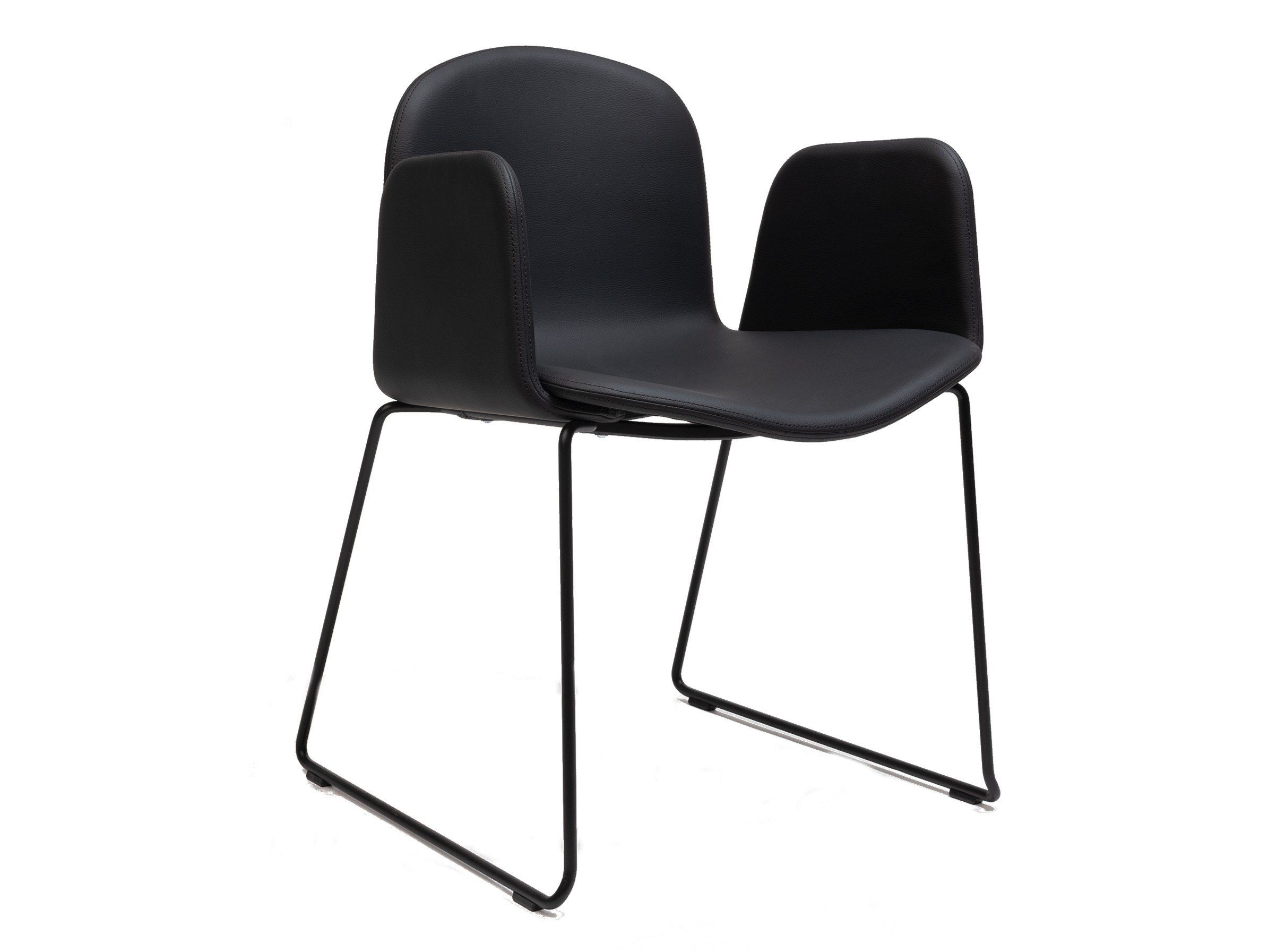 Кожаный стул с подлокотниками ONDARRETA Bob XL ARCH-00057436