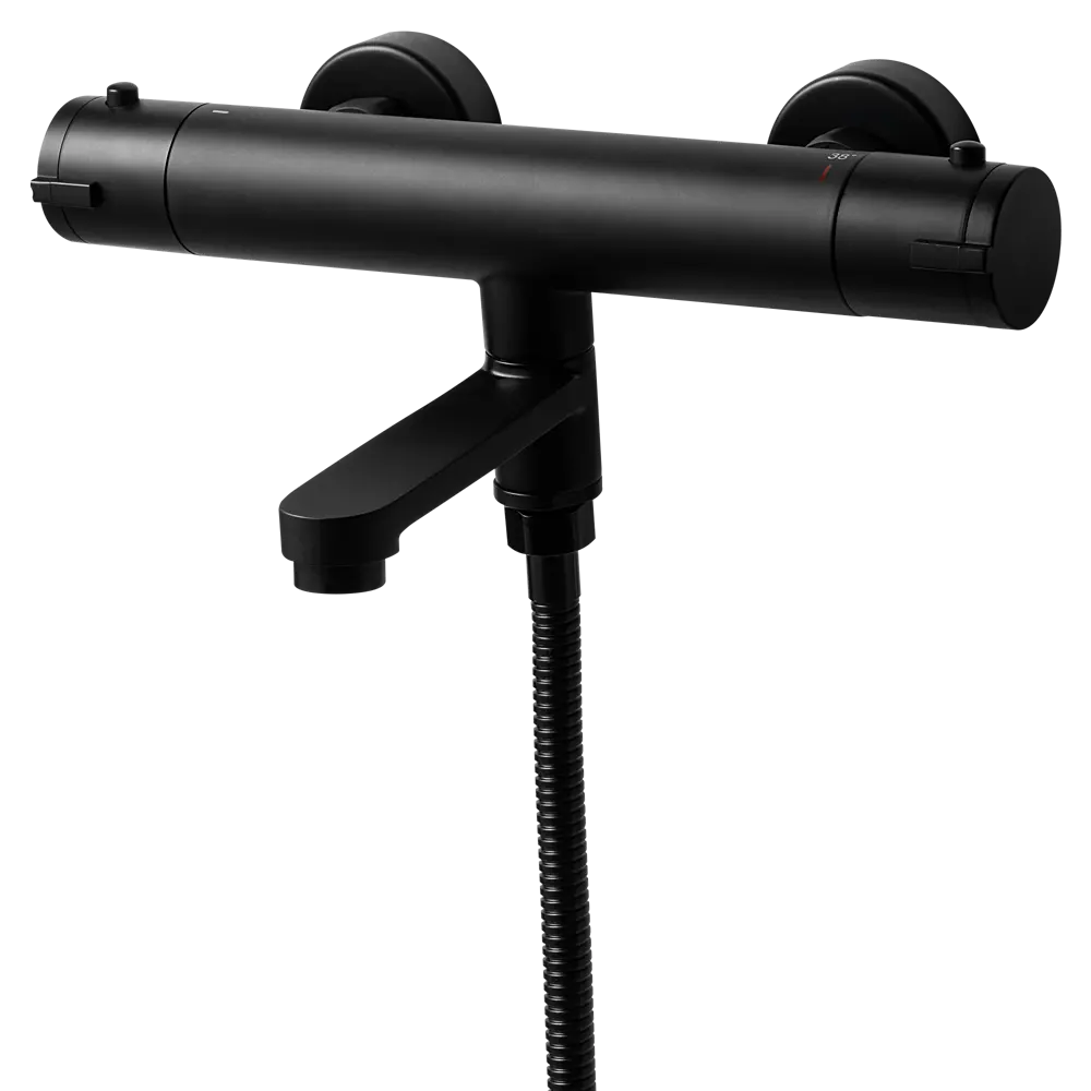 Смеситель термостатический KONSENSA Нарни YH5418-1PC с изливом цвет черный матовый STLM-2116430 - Вид №3