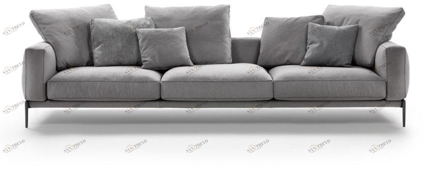 Flexform 3-х местный тканевый диван со съемным чехлом Romeo sun-id-1464918