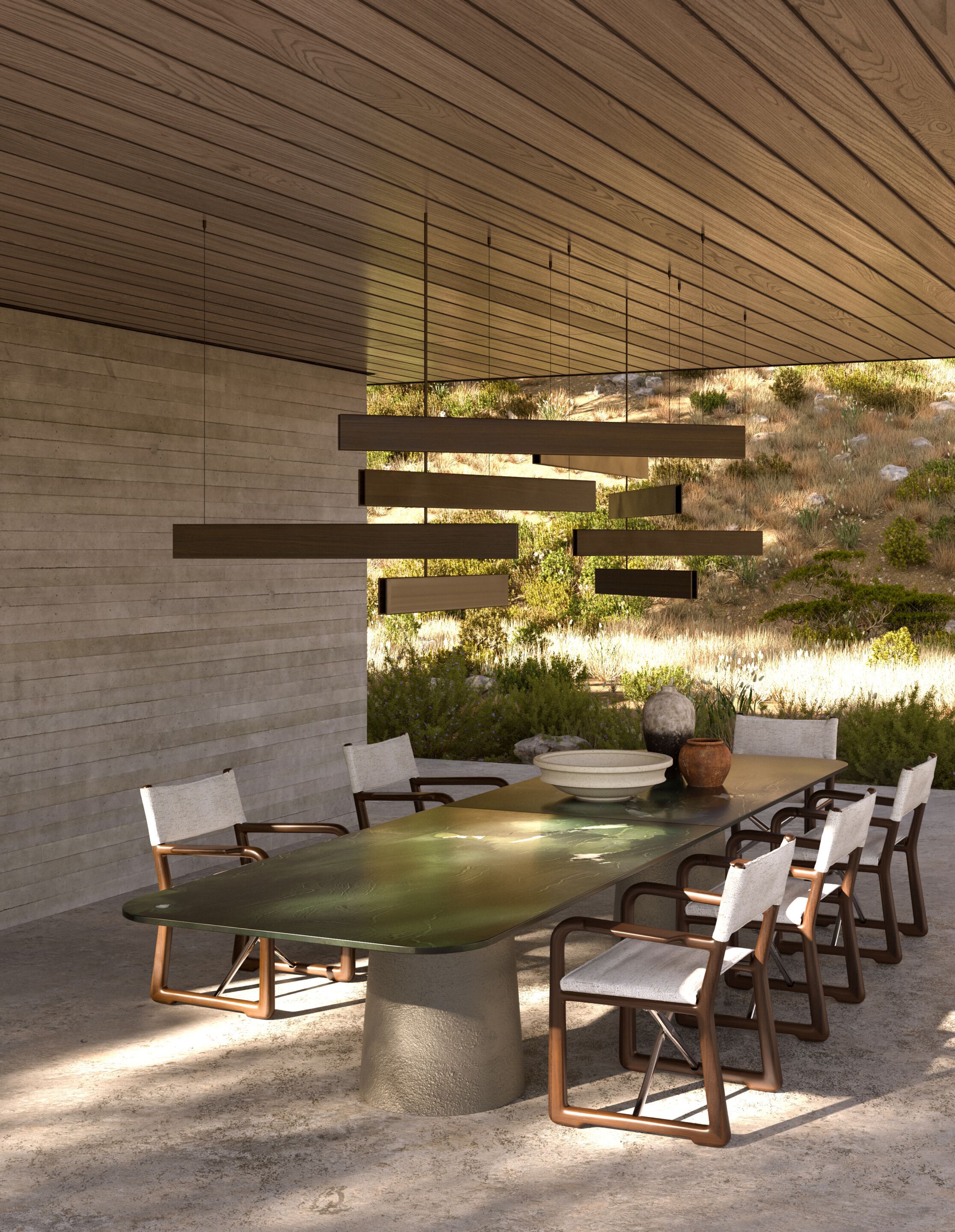 Прямоугольный мраморный стол Exteta Etna ARCH-00047152 - Вид №4