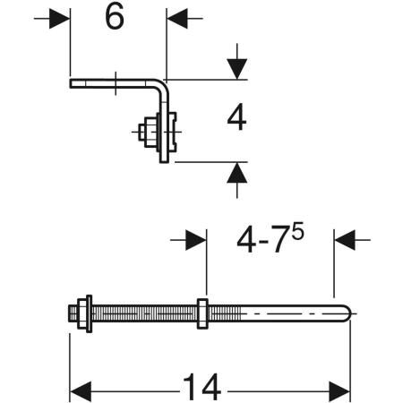 358.829.00.1 Крепление воронки для дождевой воды Geberit Pluvia Geberit  - Вид №2