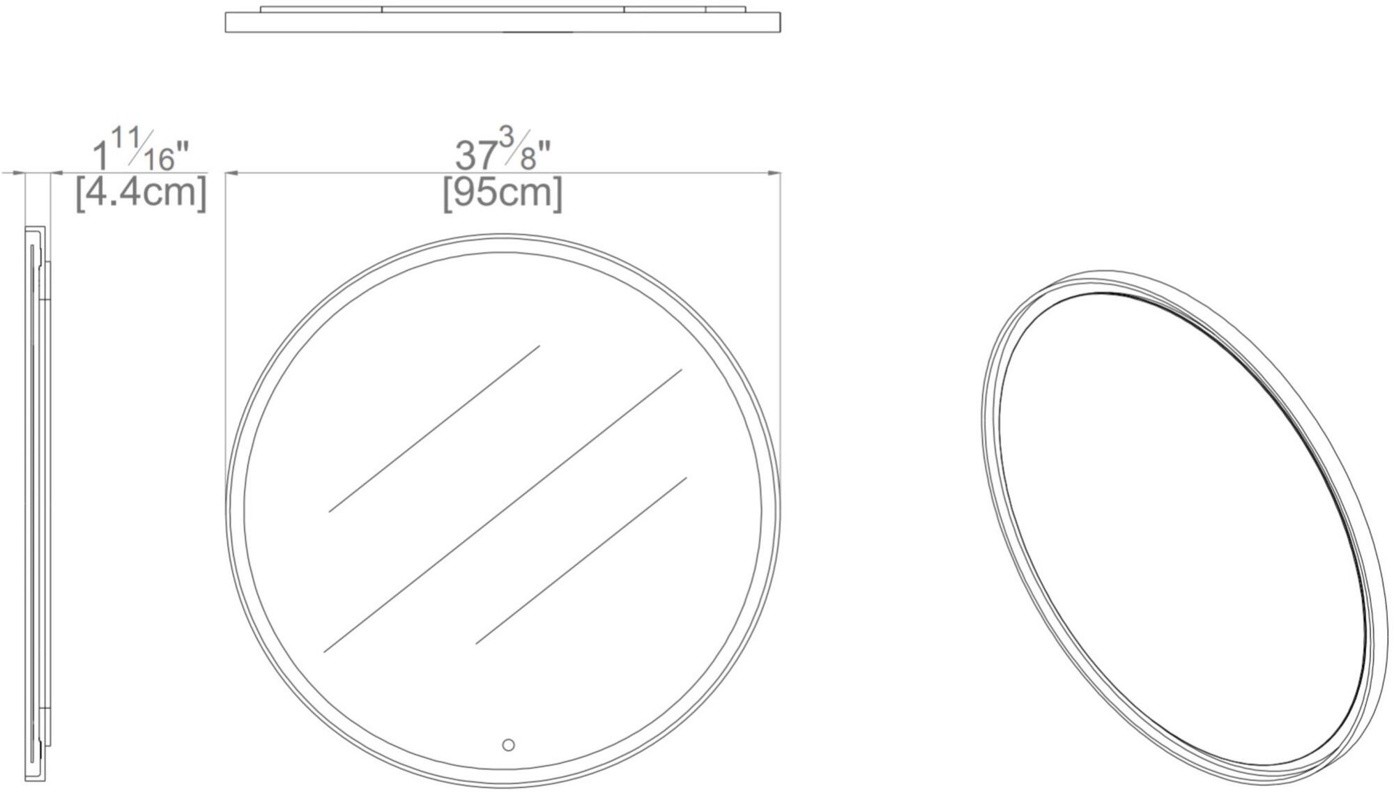 L'ANTIC COLONIAL Круглое зеркало со встроенной настенной подсветкой Tono sun-id-1509779 - Вид №3