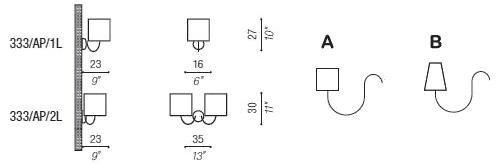 Aiardini Настенный светодиодный светильник с фиксированным кронштейном Camilla sun-id-1411714 - Вид №1
