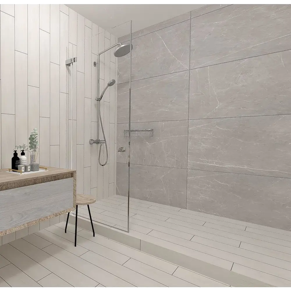 Керамогранит Estima Dream Wood 00 15x90 см 1.048 м² цвет светло-серый STLM-2030243 - Вид №4