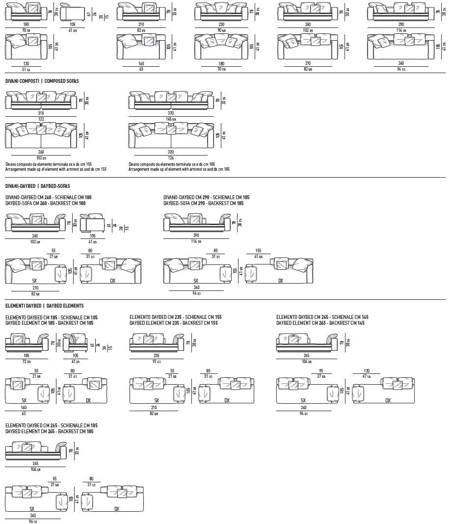 Модульный тканевый диван Minotti ARCH-00045463 - Вид №8