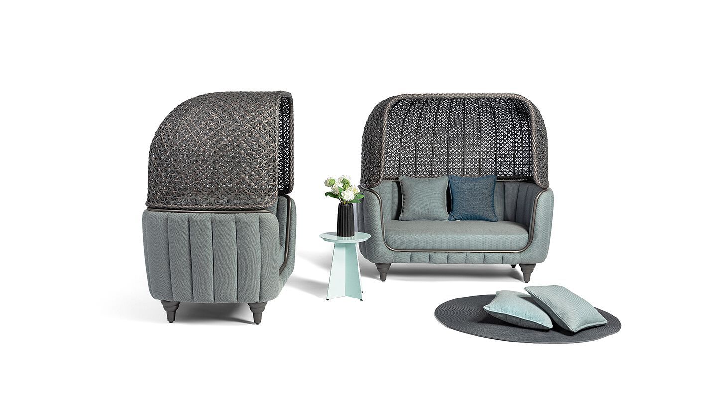 2-местный садовый диван из ротанга VINEKO Холли ARCH-00075141 - Вид №1