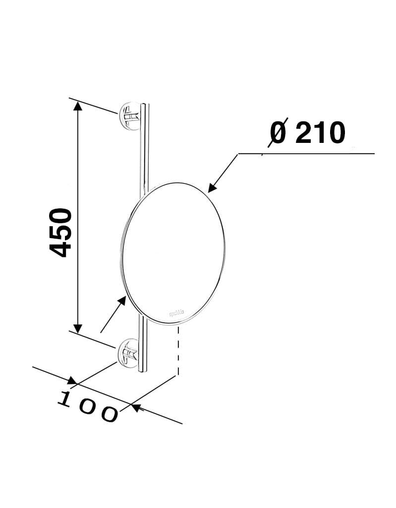 Настенное круглое увеличительное зеркало Spekkio Epsilon ARCH-00139764 - Вид №1