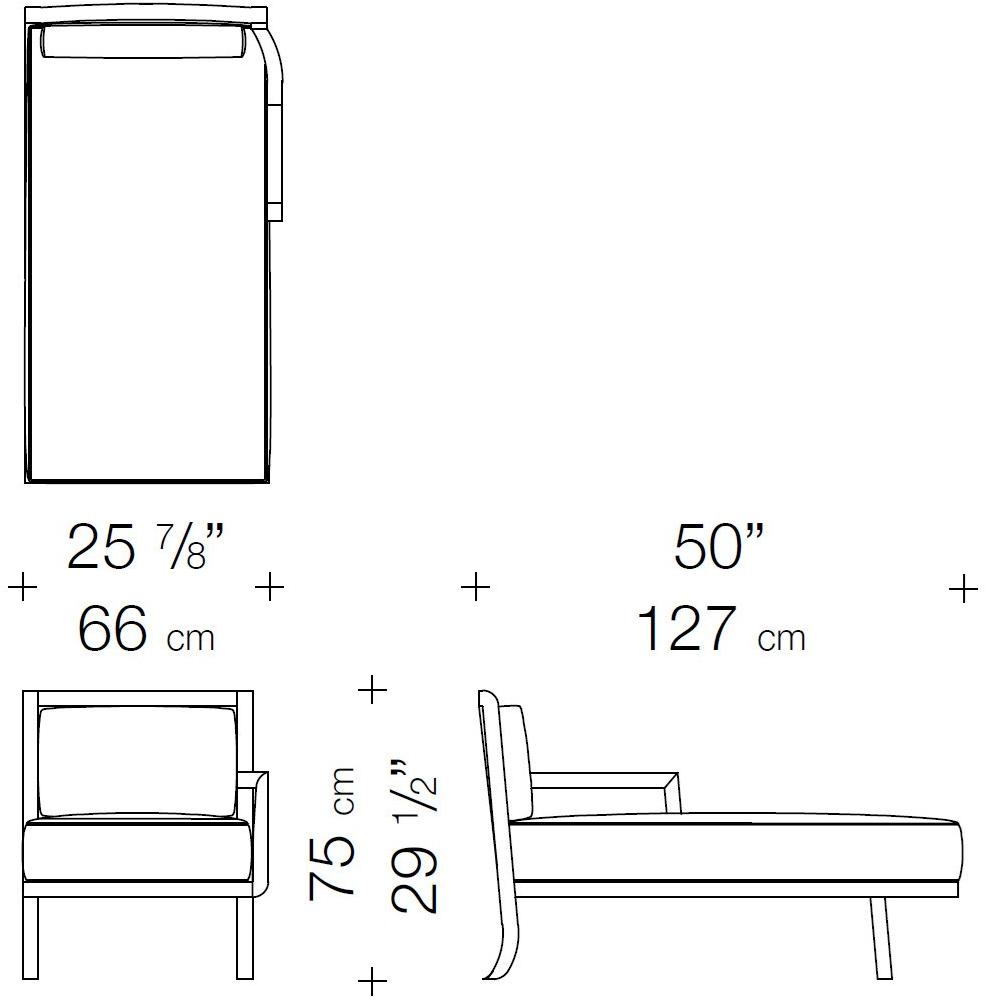 Garbarino Мягкая кушетка из ткани Dan sun-id-1426001 - Вид №6