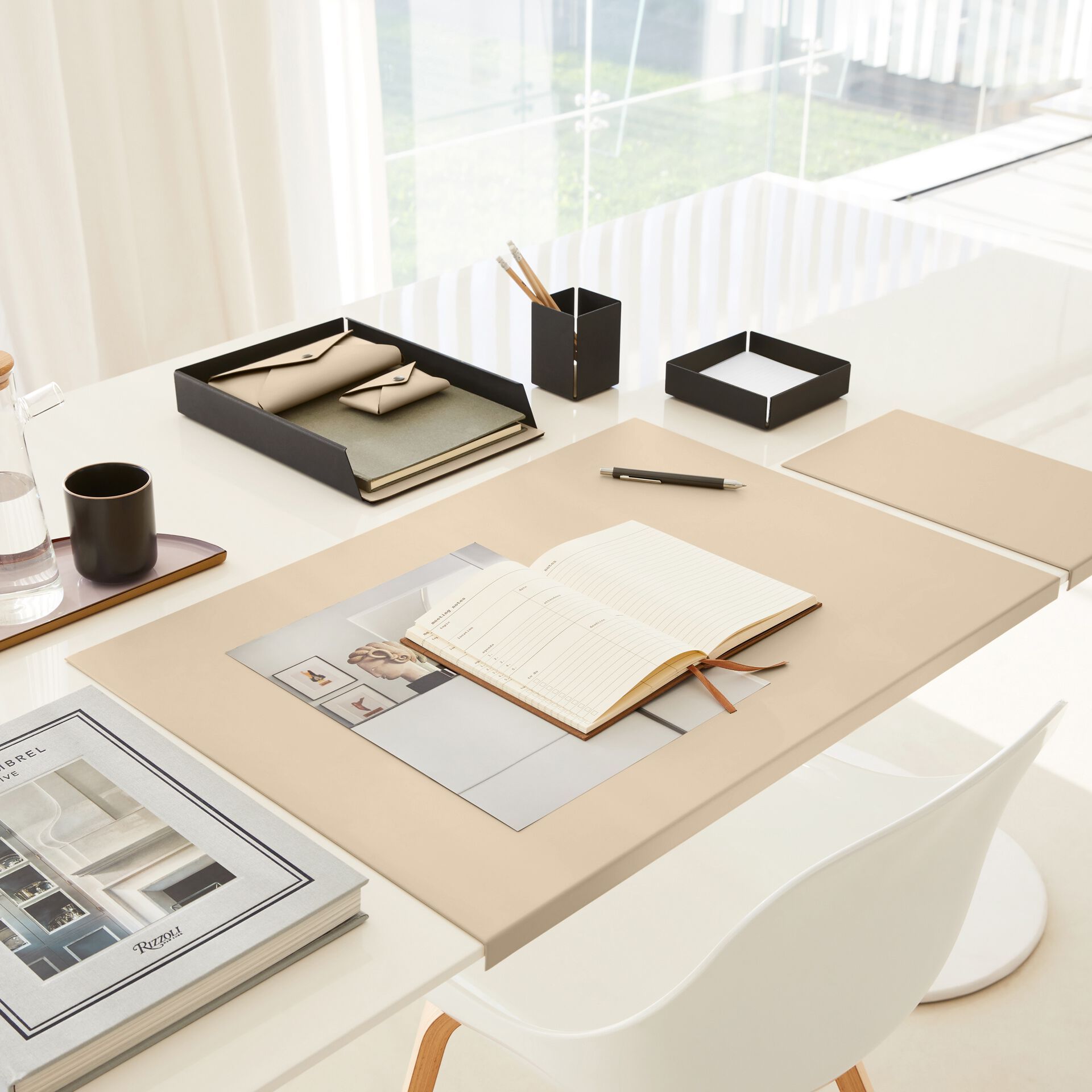 Лоток для документов из нержавеющей стали и кожи EGLOOH Муар ARCH-00027153 - Вид №33