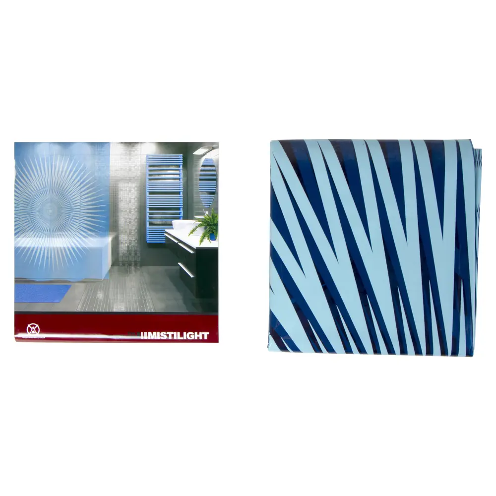 Штора для ванны Mistilight, 180х200 см, полиэтилен, цвет синий WESS Без серии STLM-2180698