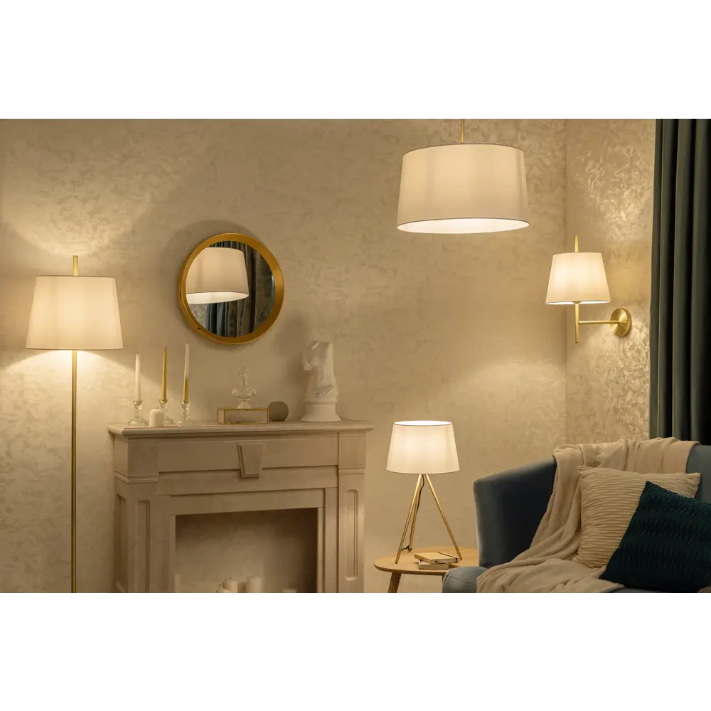 Настольный светильник Freya с текстильным абажуром на треноге 83737622 STLM-0043951 - Вид №11