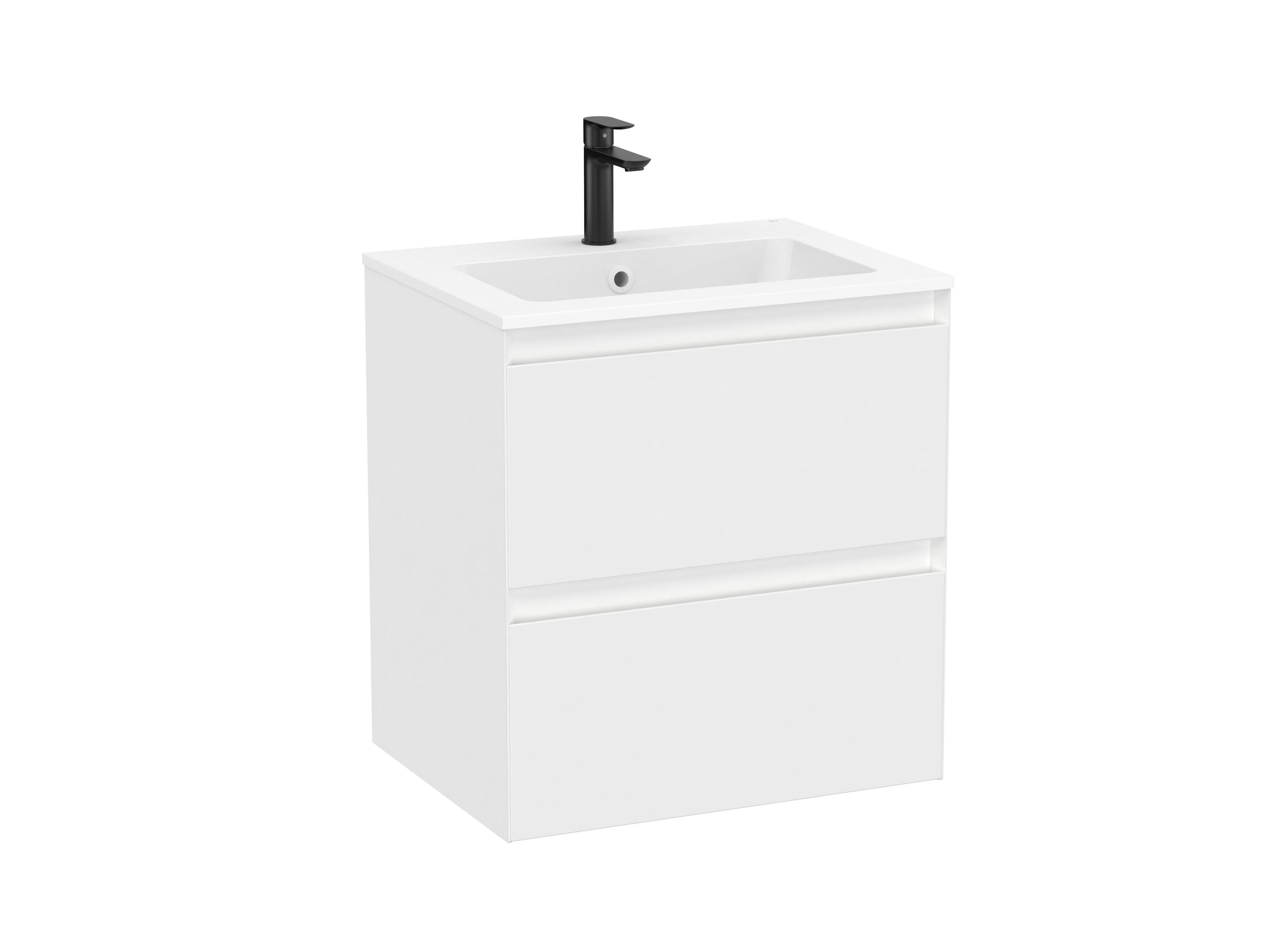 Деревянный шкаф для умывальника с ящиками со встроенной раковиной Roca UNIK 85193 ARCH-00071852