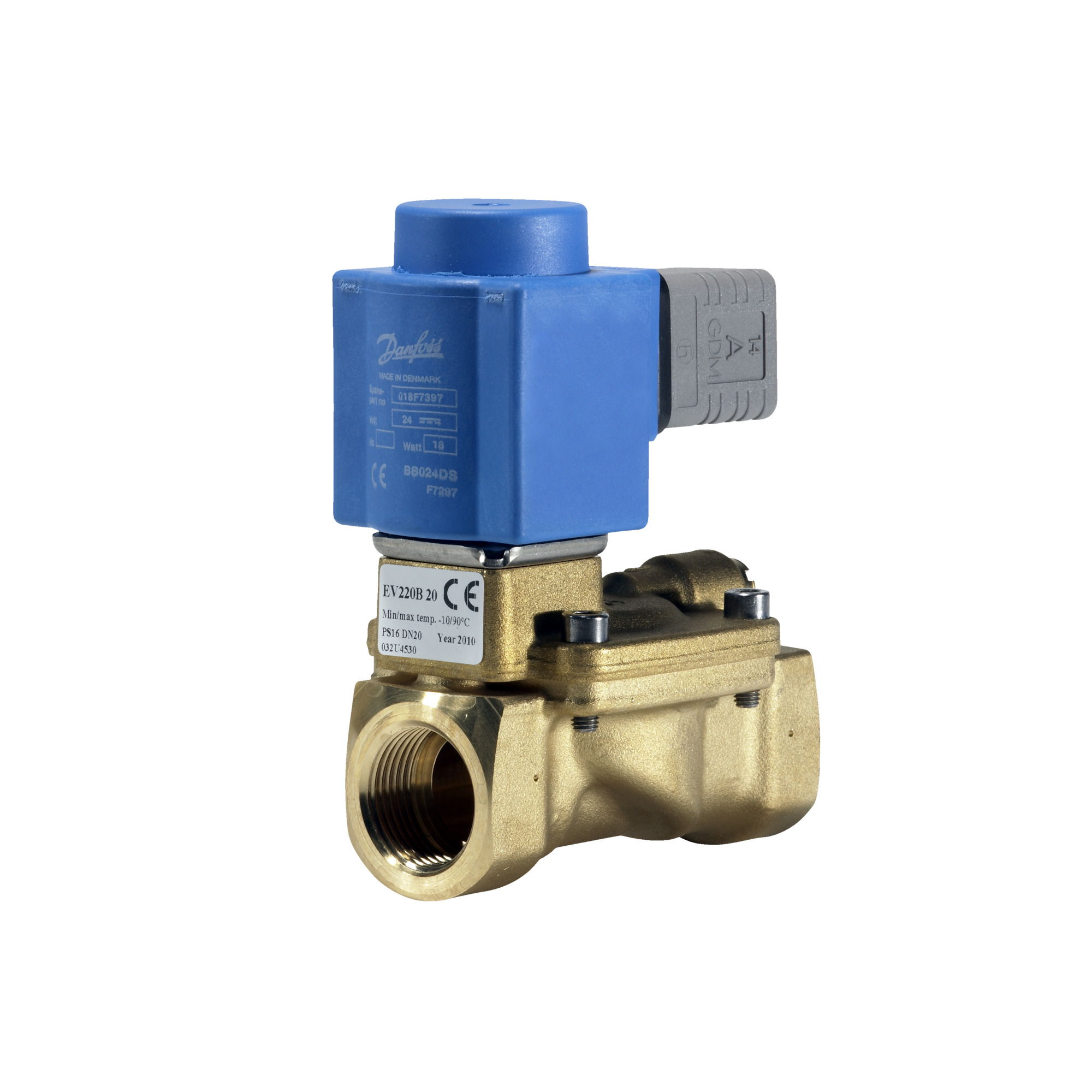 Danfoss EV220B — двухходовые электромагнитные клапаны для общей промышленности Клапан электромагнитный EV220B с кат. 032U453002  - Вид №33