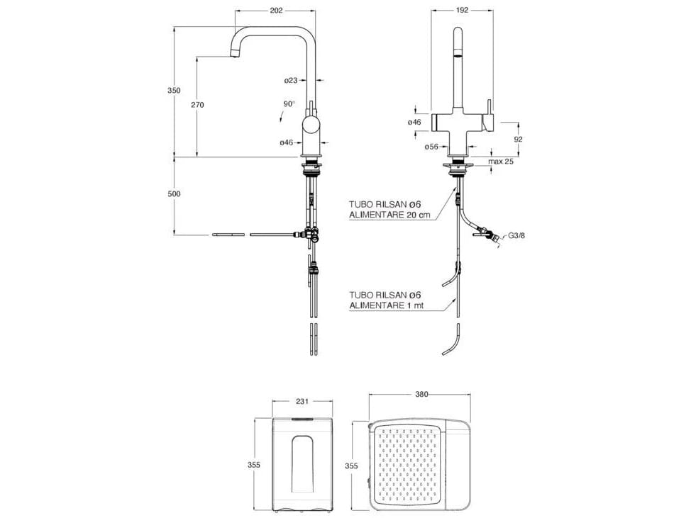 Фильтр кухонный смеситель CRISTINA Rubinetterie кухня-Cristina H2O+ ARCH-00083634 - Вид №2