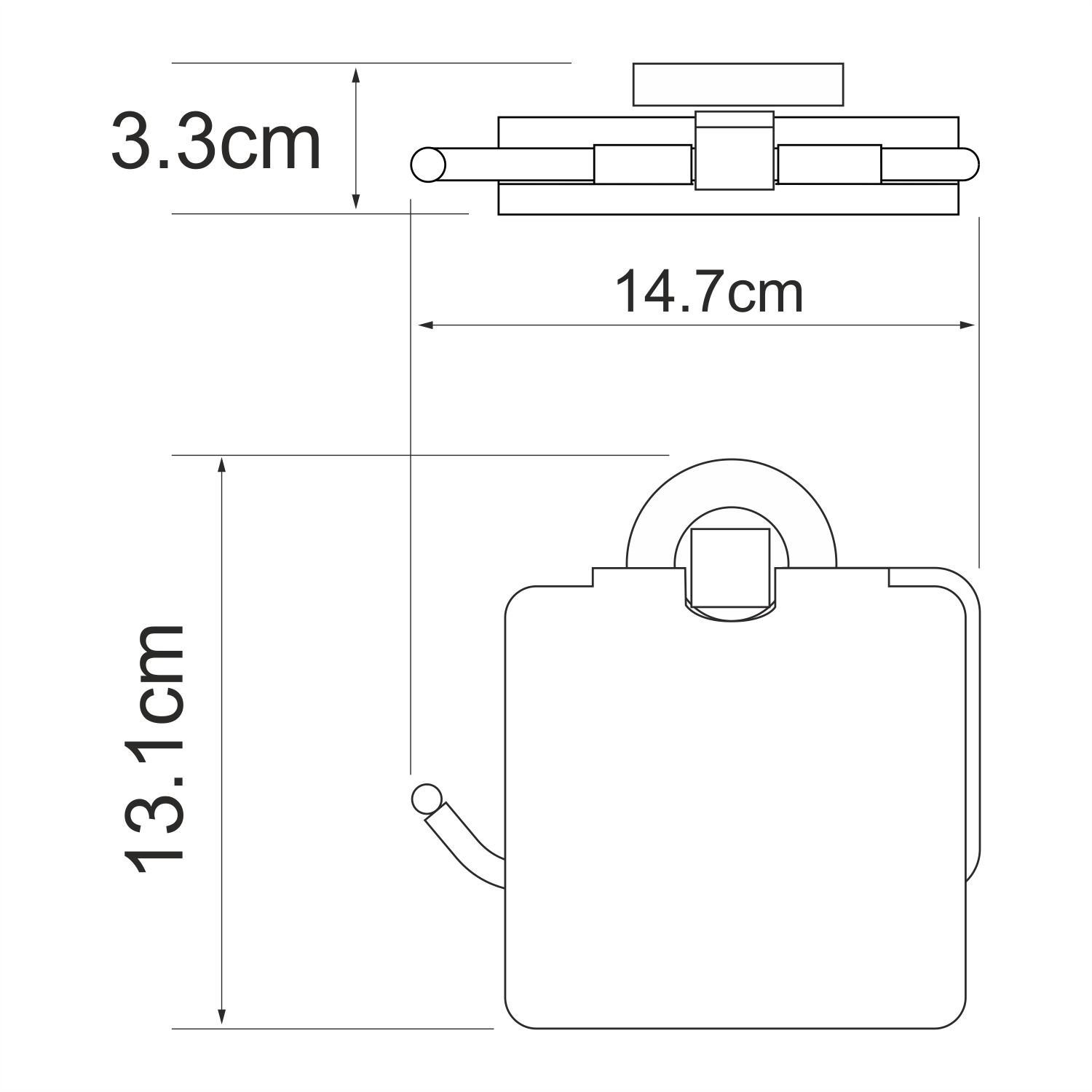 K-6225 Rhein Держатель туалетной бумаги WasserKRAFT Rhein K-6200  - Вид №2